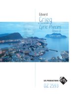 LYRIC PIECES, OP. 12