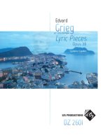 LYRIC PIECES, OP. 38