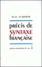 Précis de syntaxe française