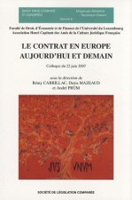 LE CONTRAT EN EUROPE AUJOURD'HUI ET DEMAIN
