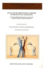 ACTUALITÉ DU DROIT PUBLIC COMPARÉ EN FRANCE ET EN ALLEMAGNE