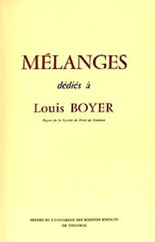 melanges dedies a louis boyer