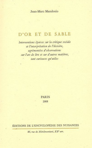 D'Or et de sable