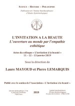 L INVITATION A LA BEAUTE L OUVERTURE AU MONDE PAR L EMPATHIE ESTHETIQUE