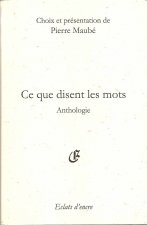 CE QUE DISENT LES MOTS