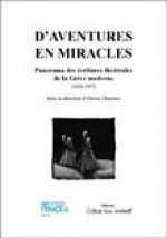 d'aventures en miracles anthologie des ecritures theatrales de la grece moderne