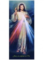 Affiche Jésus miséricordieux 30*80 (livré en tube) - F9c
