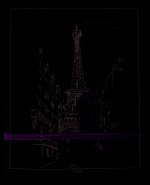 Une  histoire avec Paris  Tour Eiffel Feuilles