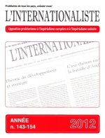 L'Internationaliste, recueil 2012. Journal d'analyse marxiste, n°143-154
