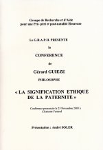 La signification éthique de la paternité