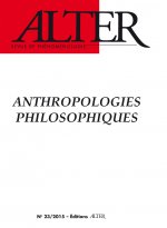 ALTER N. 23, ANTHROPOLOGIES PHILOSOPHIQUES