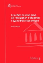 LES EFFETS EN DROIT PRIVE DE L OBLIGATION D IDENTIFIER L AYANT DROIT ECONOMIQUE