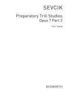 SEVCIK VIOLA STUDIES: PREPARATORY TRILL STUDIES PART 2