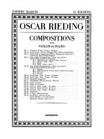 OSKAR RIEDING: GYPSIES' MARCH OP.23 NO.2 VIOLIN AND PIANO