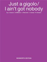 LOUIS PRIMA: JUST A GIGOLO / I AIN'T GOT NOBODY PIANO, VOIX, GUITARE