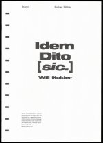 Idem Dito [sic.] /anglais