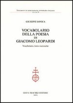 VOCABOLARIO DELLA POESIA DI GIACOMO LEOPARDI. VOCABOLARIO, LISTE E STATISTICHE