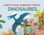 Dinosaures - Livre et puzzle cherche et trouve