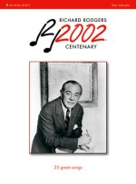 RICHARD RODGERS: 2002 CENTENARY ANTHOLOGY PIANO, VOIX, GUITARE