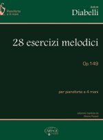 ANTON DIABELLI: 28 ESERCIZI MELODICI, OP.149, PER PIANOFORTE A 4 MANI