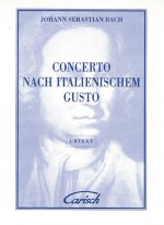 JOHANN SEBASTIAN BACH: CONCERTO NACH ITALIANISCHEM GUSTO, FOR CEMBALO PIANO