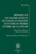 MEMOIRES SUR LES COLONIES JUIVES ET LES VOYAGES EN PALESTINE ET EN SYRIE