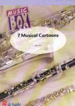 7 MUSICAL CARTOONS SAXOPHONES -PARTITION+PARTIES SEPAREES