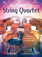 POP BALLADS FOR STRING QUARTET MUSIQUE D'ENSEMBLE -PARTITION+PARTIES SEPAREES