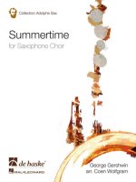 SUMMERTIME SAXOPHONES -PARTITION+PARTIES SEPAREES