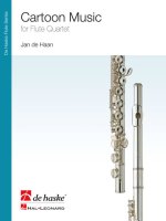CARTOON MUSIC FLUTE TRAVERSIERE -PARTITION+PARTIES SEPAREES