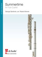 SUMMERTIME FLUTE TRAVERSIERE -PARTITION+PARTIES SEPAREES