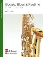 BOOGIE, BLUES & RAGTIME SAXOPHONE -PARTITION+PARTIES SEPAREES