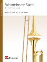 WESTMINSTER SUITE MUSIQUE D'ENSEMBLE -PARTITION+PARTIES SEPAREES