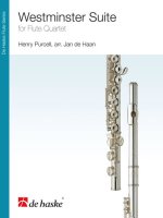 WESTMINSTER SUITE FLUTE TRAVERSIERE -PARTITION+PARTIES SEPAREES