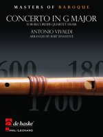 CONCERTO IN G MAJOR FLUTE A BEC -PARTITION+PARTIES SEPAREES