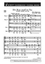 DIE ROSE STAND IM TAU OP. 65/1 CHANT