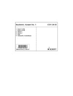 CONCERTO NO. 1 C MAJOR G 477 -ENSEMBLE DE PARTITIONS