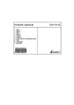 SPIELMUSIK OP. 43/1 -ENSEMBLE DE PARTITIONS