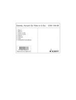 CONCERTO G MAJOR OP. 29 -ENSEMBLE DE PARTITIONS