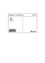 2ND STRING QUARTET F MINOR OP. 10 MUSIQUE D'ENSEMBLE-ENSEMBLE DE PARTITIONS