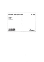 STRING TRIO E MINOR OP. 14/1 -ENSEMBLE DE PARTITIONS