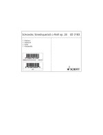STRING QUARTET C MINOR OP. 26 MUSIQUE D'ENSEMBLE-ENSEMBLE DE PARTITIONS
