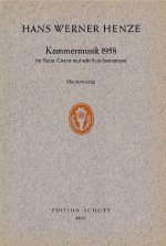 KAMMERMUSIK 1958 KA