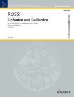 SINFONIEN UND GAILLARDEN -PARTITION+PARTIES SEPAREES