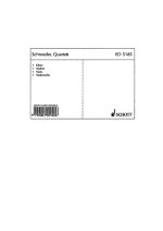 QUARTET OP. 38 -ENSEMBLE DE PARTITIONS