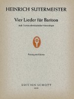 VIER LIEDER CHANT