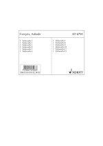AUBADE -ENSEMBLE DE PARTITIONS