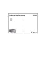 DIE NACHTIGALL MUSIQUE D'ENSEMBLE-ENSEMBLE DE PARTITIONS