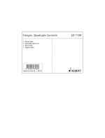 QUADRUPLE CONCERTO CLARINETTE-ENSEMBLE DE PARTITIONS