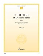 DEUTSCHE TANZE(16) OPUS 33 PIANO